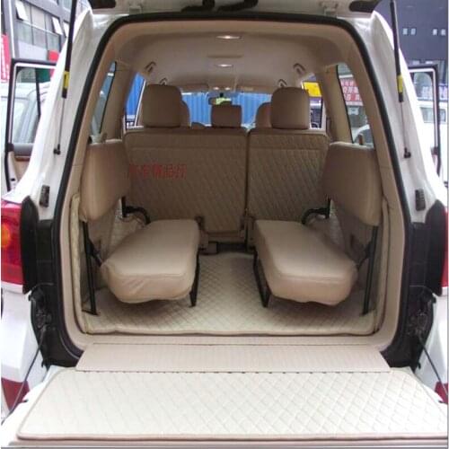 3D leather car trunk mat cargo liner for toyota land criuser 100 lc100 1998-2007 2006 2005 2004 2003 carpet accessories