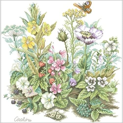 Beautiful garden patterns Counted Cross Stitch 11CT 14CT 18CT DIY Chinese Cross Stitch Kit Embroidery Needlework Sets