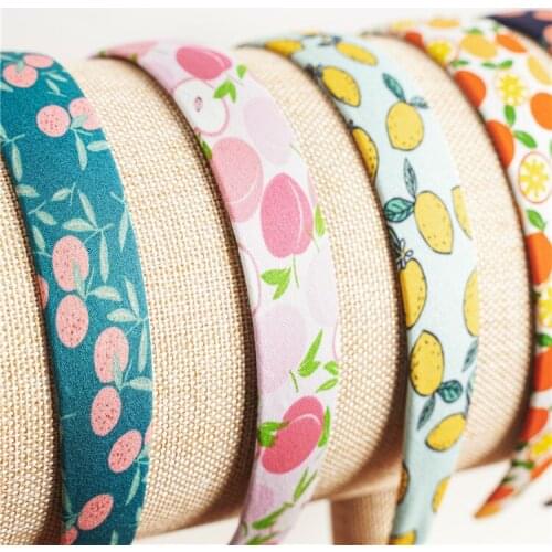 Summer new style fruit fabric hair band small fresh female wild hairpin wide-brimmed forest head jewelry