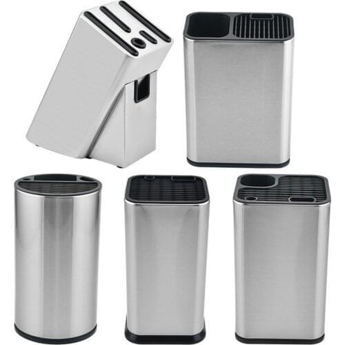 Multifunction Stainless Steel Knife Holder Kitchen Stand Holder Tableware Storage Durable Shelf High End Kitchen Accessories