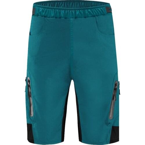 Mens Cycling Shorts MTB Mountain Bike Bicycle Shorts with Zipper, Size M, L, XL, XXL, XXXL