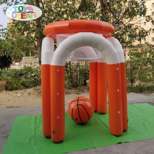 Outdoor activity team sport inflatable giant basketball shooting hoop game