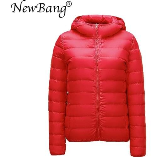 NewBang Brand 6XL 7XL 8XL Large Size Womens Down Jacket Ultra Light Down Jacket Women Winter Windproof Feather Coats