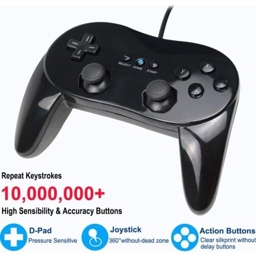 New Wired Game Controller Gaming Remote Pad Console Joypad Joystick For Nintendo Wii Pro Gamepad Second-generation Classic