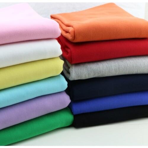 DIY Clothes Sanitary Clothes Cotton Spring and Autumn Sportswear Terry Fabrics Pure Cotton Knitted Fabrics