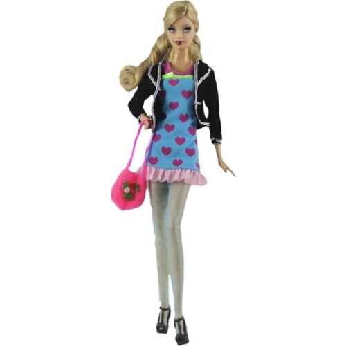 Office Lady Causal Dress Outfit Suit Sets for Barbie BJD FR SD Doll Clothes Role Play Accessories Toys for Girl