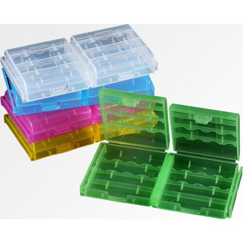 10boxes/lot Plastic Battery Holder Box Organizer Container For AA And AAA Battery Storage Boxes Case Cover For AA & AAA Battery