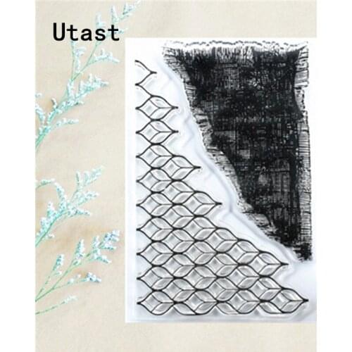 Leaves Background Clear Silicone Stamps /Transparent Rubber Stamp for DIY Scrapbooking /Photo Album Decorative Craft Making