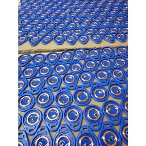 100 Pcs/lot TK4100 EM ID keyfobs RFID Tag Key Ring Card 125KHZ Proximity Token Access Blue Color