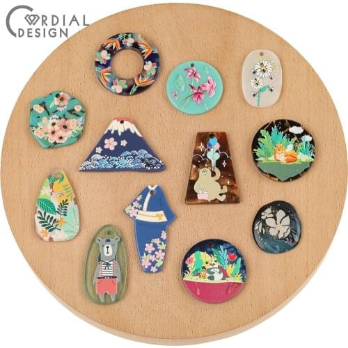 Cordial Design 50Pcs DIY Pendant/Earrings Making/Connectors/Jewelry Accessories/Hand Made/Charms/Jewelry Findings & Components