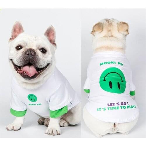 Spring Summer Dog Hoodies Cat Pomeranian Poodle Bichon Schnauzer Pug French Bulldog Clothes Frenchies Dog Costume T-shirt Coat