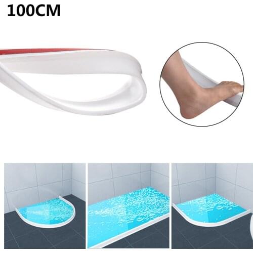 Bathroom Kitchen Water Stopper Dry And Wet Separation Silicone Water Barriers Floor Partition Strips For Home Kitchen Bathroom