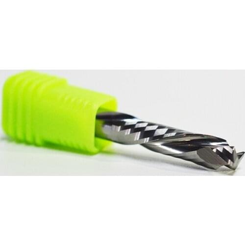 1pcs 3.175mm 4mm 5mm 6mm left handed 2 flute spiral cutter bits, Down Cut carbide endmill, Left-Handed spiral cutter