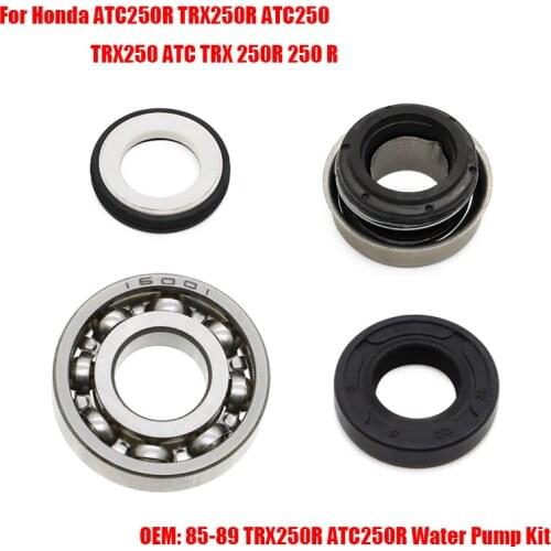 Water Pump Seal Mechanical Bearing Oil Sealing Kits 85-89 for Honda ATC250R TRX250R ATC250 TRX250 ATC TRX 250R 250 R