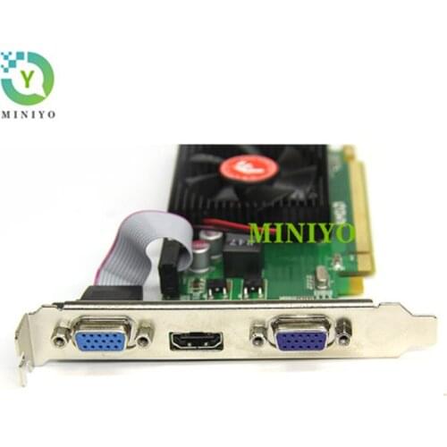 High Quality video card for HD6350 2G DDR3 PCIE Dual VGA HDMI Multi-screen HD expansion pice video graphic card