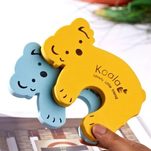 Kids baby EVA Safety Safeguard Gates Door stopper Cartoon Doorways protection tool Baby hand clamping preventionSafety door card