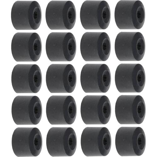 20 Pcs Black Safety Nut Cover Accessories Automobile Motorcycle Car Boat Replacement Spare Comfortable To Wear Carry