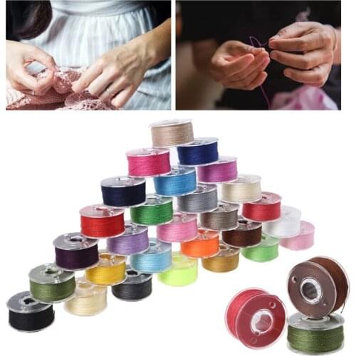 28pcs/Pack Sewing Bobbin Thread Small Clips Sewing Tool Accessory Colorful Thread Clips for Embroidery Sewing