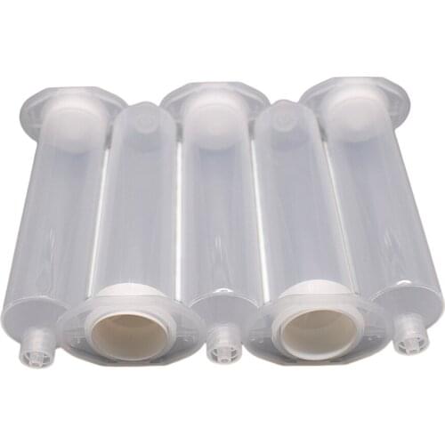 30cc Glue Dispensing Syringe Barrel Tool 30ml Glue Adhesive Industrial Syringe Tube 5pc Set for Manual 30ml UV Glue Gun Tools