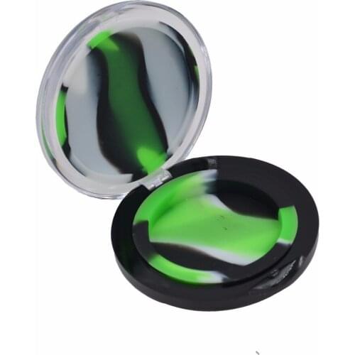 6ML wallet container Bho Silicone oil concentrate Container and Non Stick butane Slick oil Dab Wax Jar with Acrylic Case