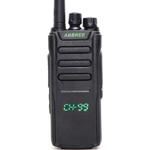 ABBREE AR-Q10 10W Powerful 99CH LED Hidden Display Screen UHF 400-470Mhz 3000mAh Battery Long Range Two Way Radio Walkie Talkie