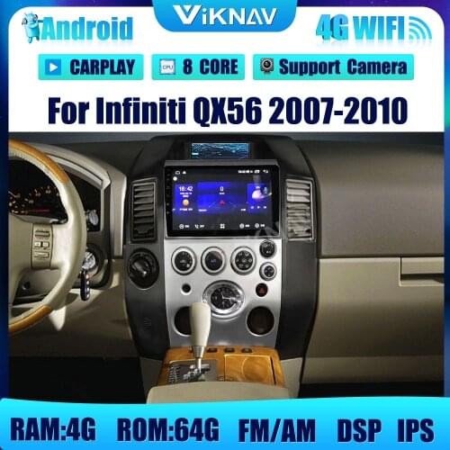 9inch Android Car Radio DVD Multimedia For Infiniti QX56 2007-2010 Player GPS Navigation System HD Touch Screen System 2 Din