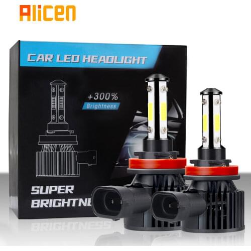H4 H7 car LED headlights are illuminated on all sides, car headlights modified high and low beam lights, H1 H11 H3 9005 bulb D6