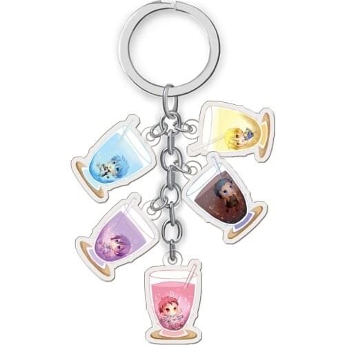 Kurokos Basketball Kuroko Tetsuya Kagami Taiga Hyuga Junpei PVC Pendant Figure Key Chain Keyring