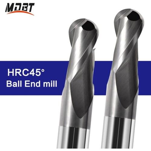 End Mill Milling Cutter HRC45 Ball Nose End Mill Cnc Router Bit Milling Tool R0.5 R1 R2 R3 R4 R5 R6 Cutting Tools