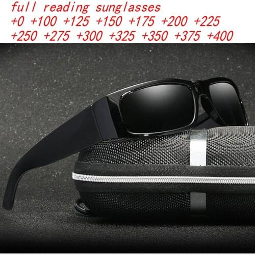 Mens Outdoor Driving Sports Full Reading Sunglasses Cycling Classic Reader Magnification Presbyopic Square Reading Glasses NX