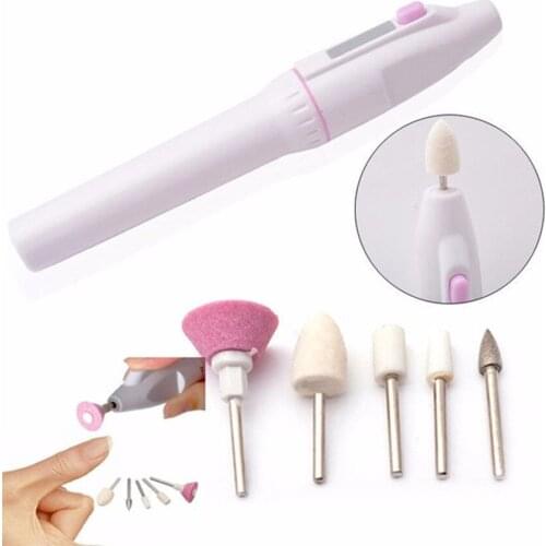 New 5 In 1 Electric Nail Trimming Kit 5 In 1 Nails Trimming Kit Electric Manicure Pedicure Kit Nail Art Tool J16#40