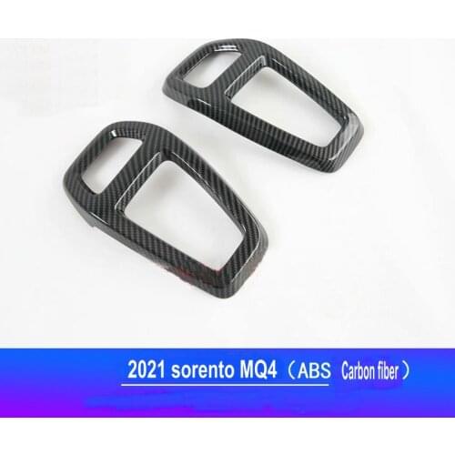 For Kia 2021 sorento MQ4 ABS carbon fiber front air outlet Sequin headlamp adjusting Sequin