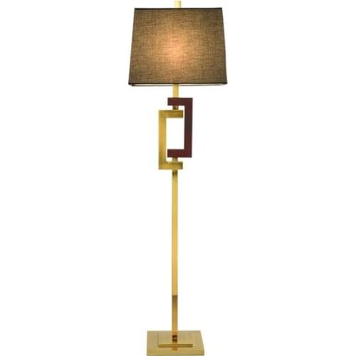 Post modern simple Floor Lamp Black shade floor light Metal Stand Light for Living Room Bedroom model room villa apartment flat