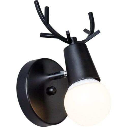 Nordic Wall Lamp Bedroom Light Fixtures Creative Antler LED Wall Lights For Home Lighting Stair Bathroom Mirror Lamps Wandlamp