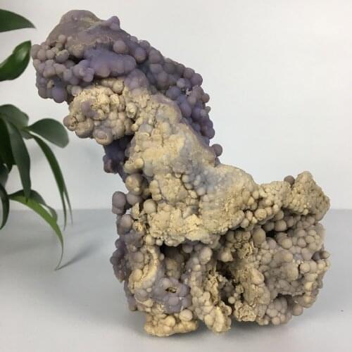 Natural Prehnite Agate Raw Quartz Purple Crystal Cluster Healing Stones Specimen Home Decoration Crafts Gift