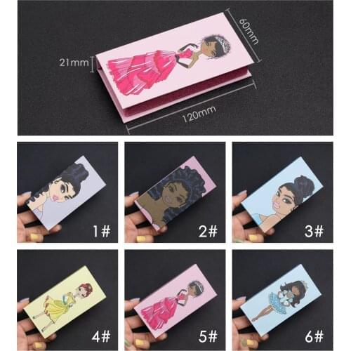 Mink eyelashes Strips book style case empty Lash Boxes Wholesale Eyelash Packaging Newest Empty Lash Case with Clear Tray