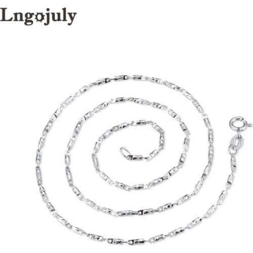 New 100% 925 Sterling Silver Chain For Men Boyfriend Fine Jewelry Genuine Silver Necklaces Hip-hop Male Double Buckle Chain