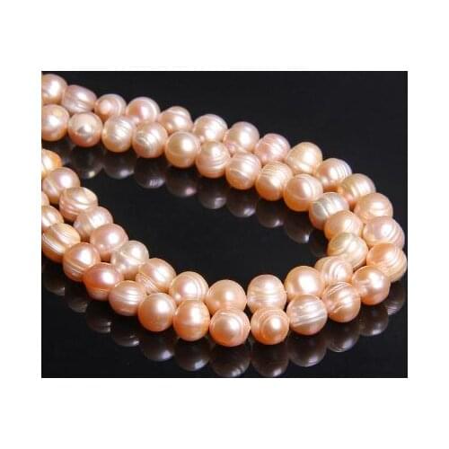 New Arrival Favorite Pearl Loose Beads Pink 9mm Real Freshwater Pearls For Girl DIY Jewelry Making Necklace Bracelet Earrings