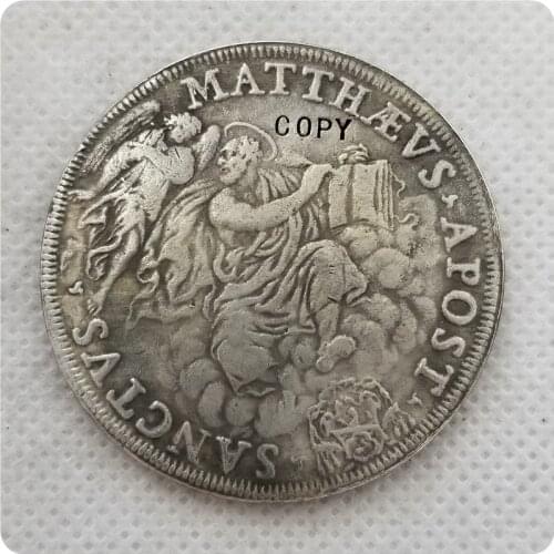 Pope Inocent XI Coin Medal Vatican Sanct Vs Matthaus Apost COIN COPY-replica coins medal coins collectibles