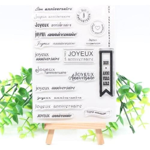 Joyeux Transparent Clear Silicone Stamps for DIY Scrapbooking/Card Making/Kids Crafts Decoration Supplies 531