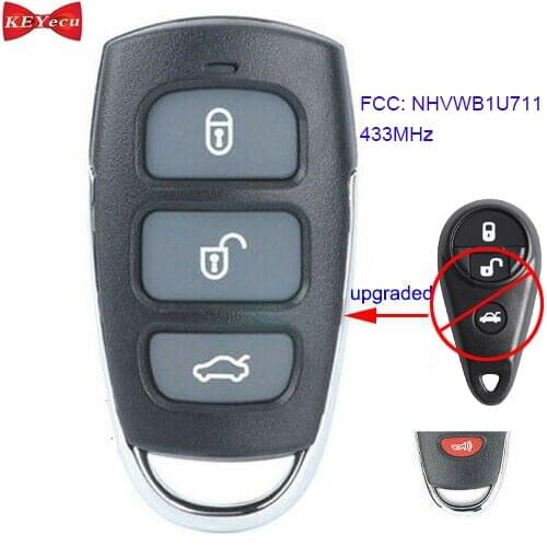 KEYECU for Subaru Outback Legacy Tribeca Forester Upgraded Remote Key Fob 433MHz NHVWB1U711