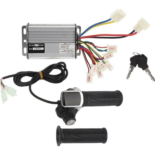 48V 1000W E-Bike Controller Throttle Grip Electric Scooter Electric Bike Bicycle Tricycle Speed Controller Throttle E-bike Parts