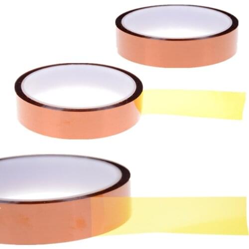 Heat Resistant High Temperature Polyimide Adhesive Tape Tawny 20mm x 30m