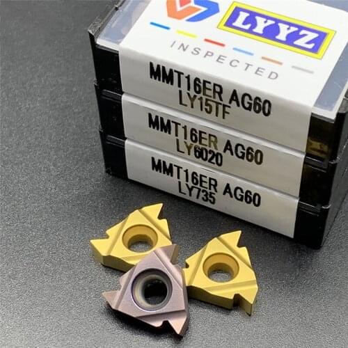 20PCS MMT 16ER AG60 VP15TF carbide inserts Thread Turning tool cutting tool Lathe Tools Milling cutter CNC tool 16ER AG60