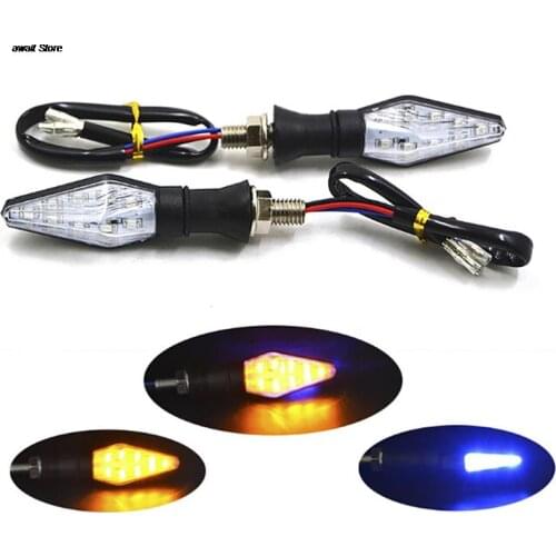 1pc 12V Universal Motorcycle LED Turn Signal Light Indicators Amber Blinker Light Flashers Lighting Motorcycle Accessories