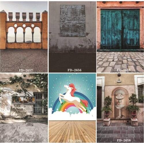 SHUOZHIKE Vinyl Custom Photography Backdrops Prop outdoor+Brick wall Photography Background NY2FD-18