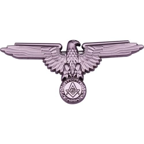 Vintage Masonic Eagle Badge Freemason Insignia Collar Pin Men Acces