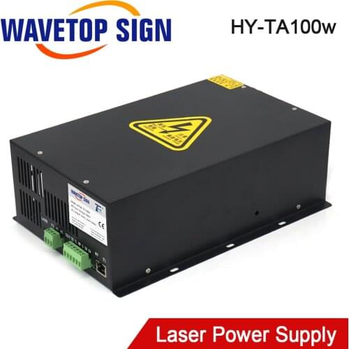 WaveTopSign 100W CO2 Laser Power Supply Source HY-TA100 for CO2 Laser Engraving and Cutting Machine Long Warranty