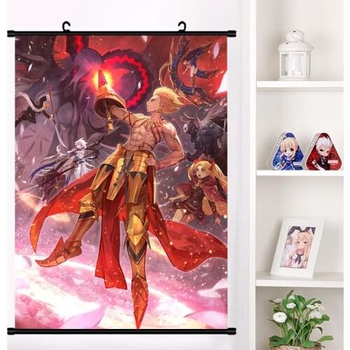 Japan Anime Fate/stay night Gilgamesh Cosplay Wall Scroll Mural Poster Wall Hanging Poster Otaku Home Art Decor Collection Gift
