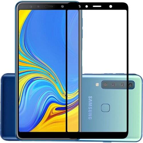 75 Pcs/Lot 2.5D Premium Tempered Glass Full Coverage Screen Protector Protective Film for Samsung Galaxy A9 2018/A9 Star/A9S